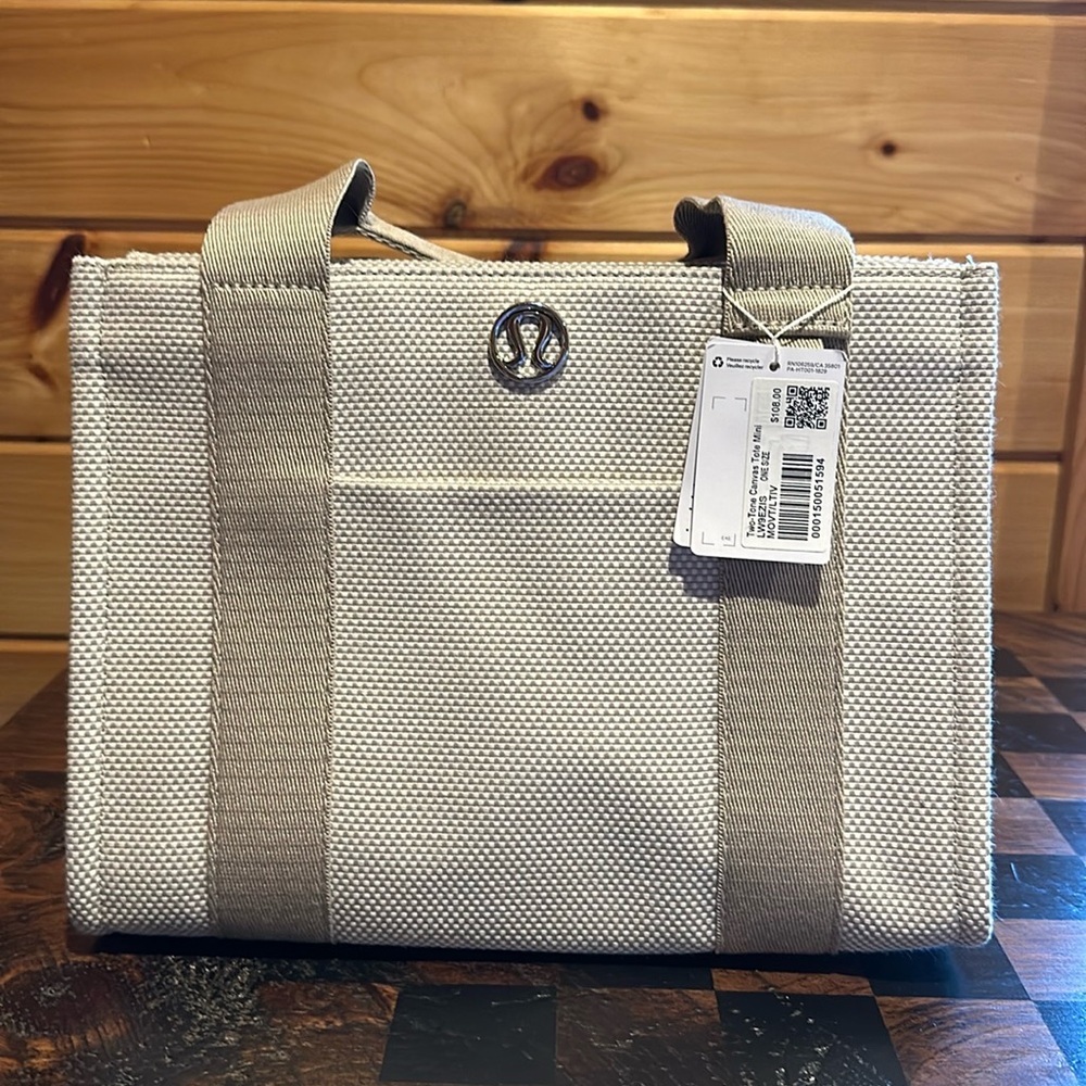 Two-tone canvas tote mini lululemon